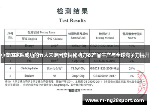 小麦国家队成功的五大关键因素揭秘助力农产品生产与全球竞争力提升